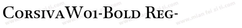 CorsivaW01-Bold Reg字体转换
